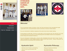 Tablet Screenshot of kyokushinkaratefl.com